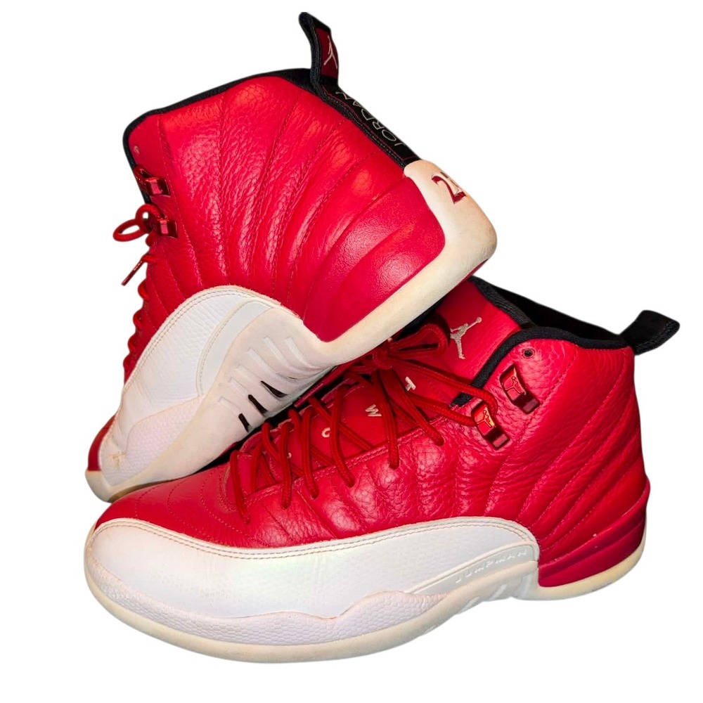 Air Jordan 12 Retro Gym Red White Mens Basketball Shoes 130690-600 Size 9.5